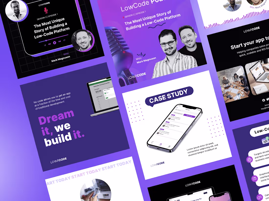 Cover image for Low Code Agency - Canva Templates on Behance