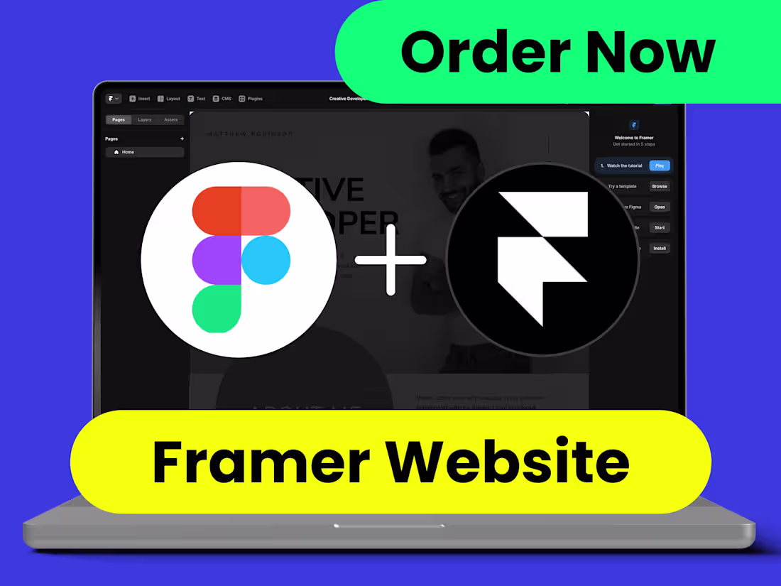 Cover image for 🔥 Framer Website: Design and Develop Stunning Masterpieces