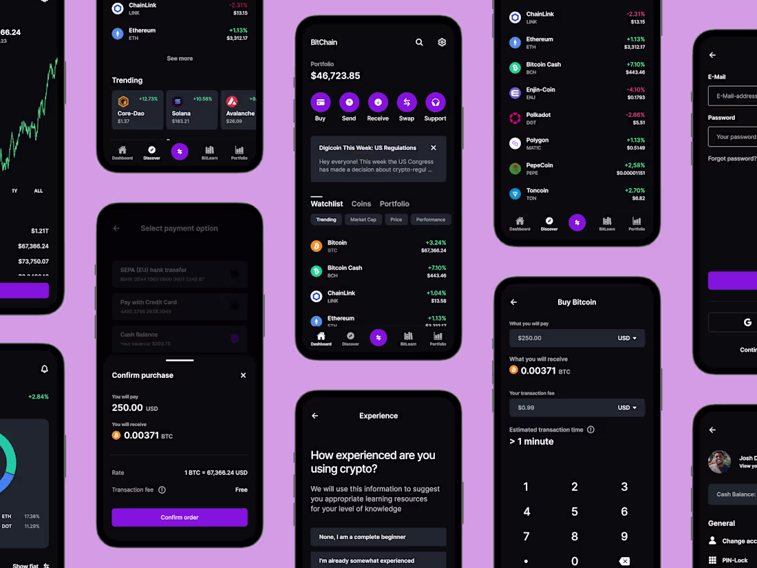 Cover image for BitChain - A mobile crypto wallet