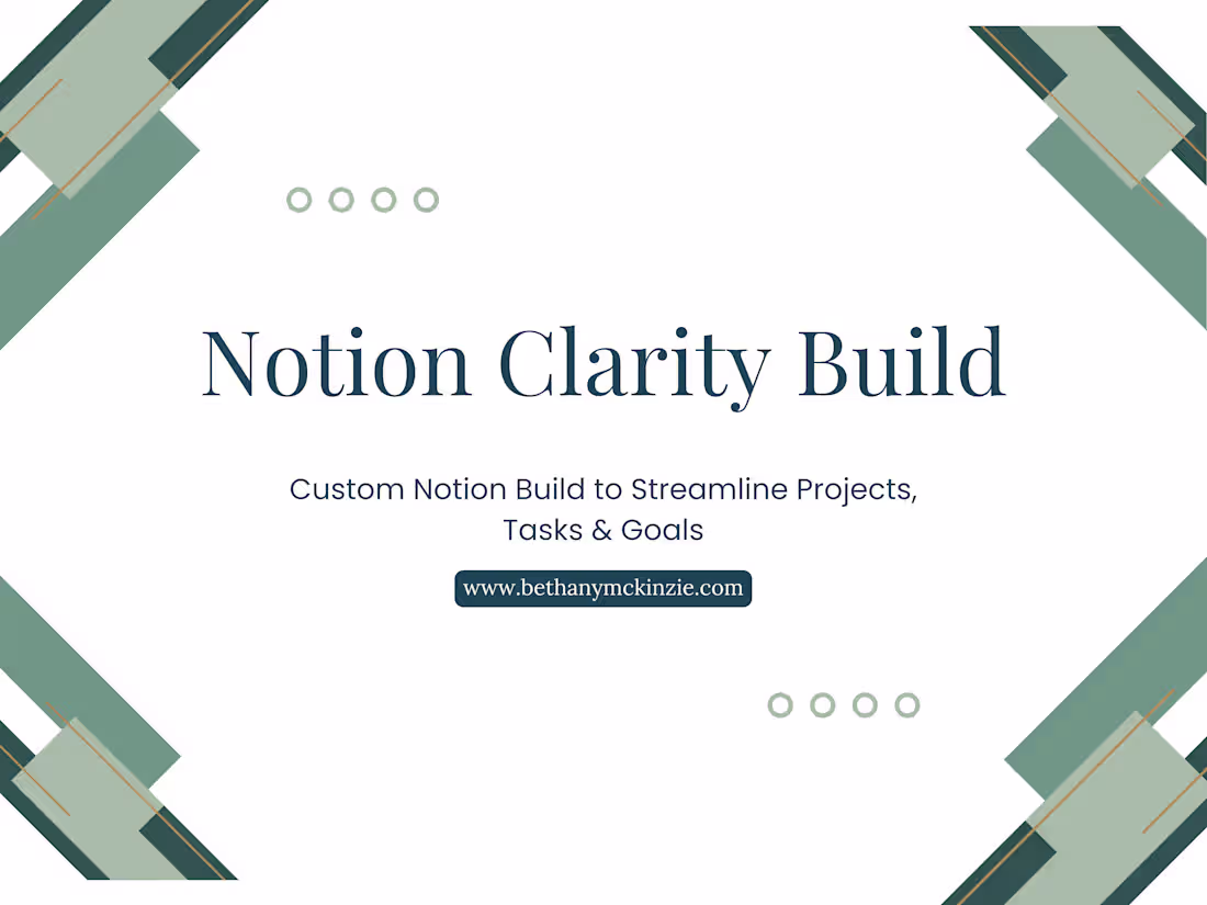 Cover image for Notion Clarity Build