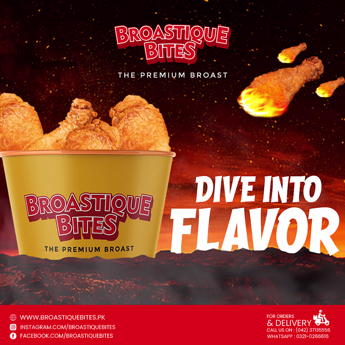 Cover image for Broastique Bites Social Media Designs :: Behance