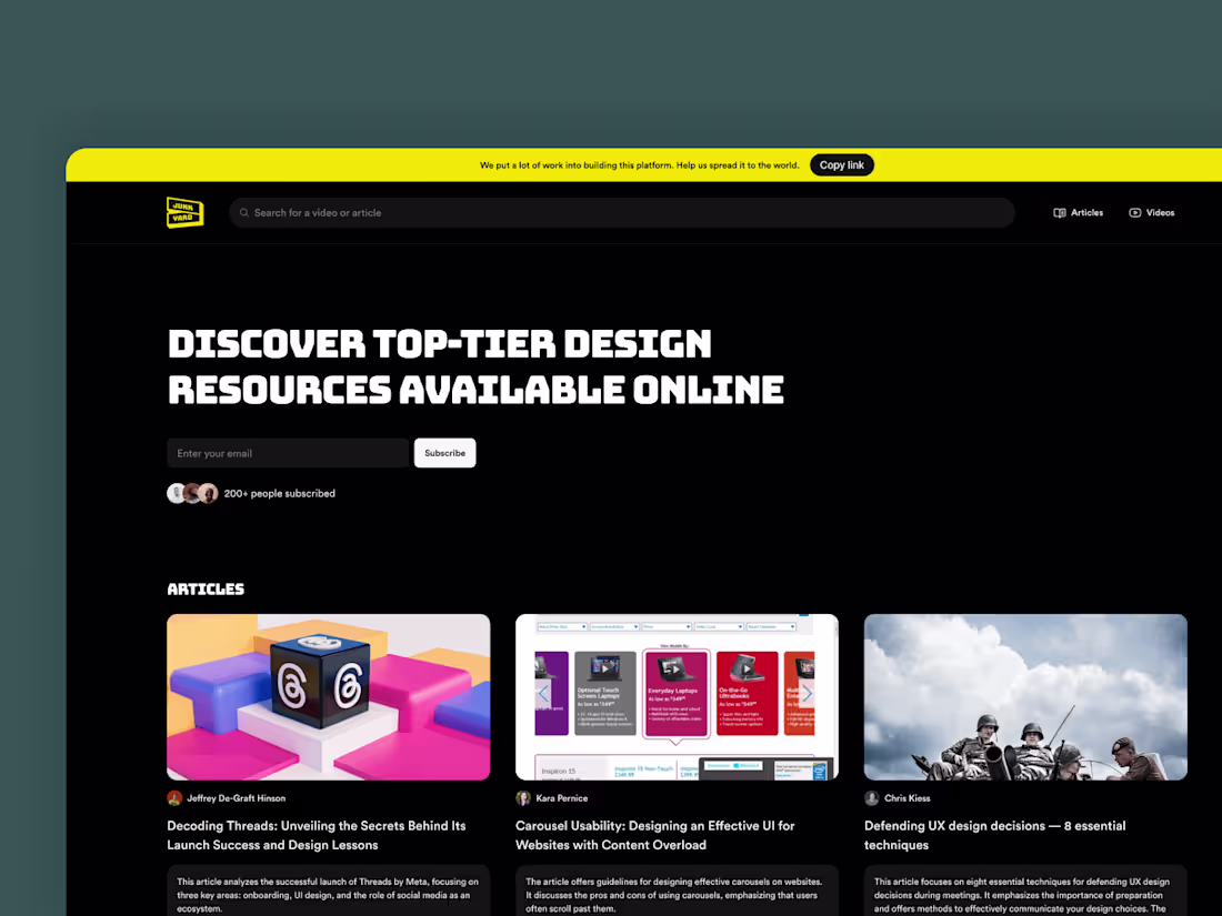 Cover image for usejunkyard.com