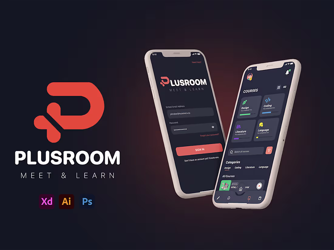 Cover image for PlusRoom | Meet & Learn Mobile Application