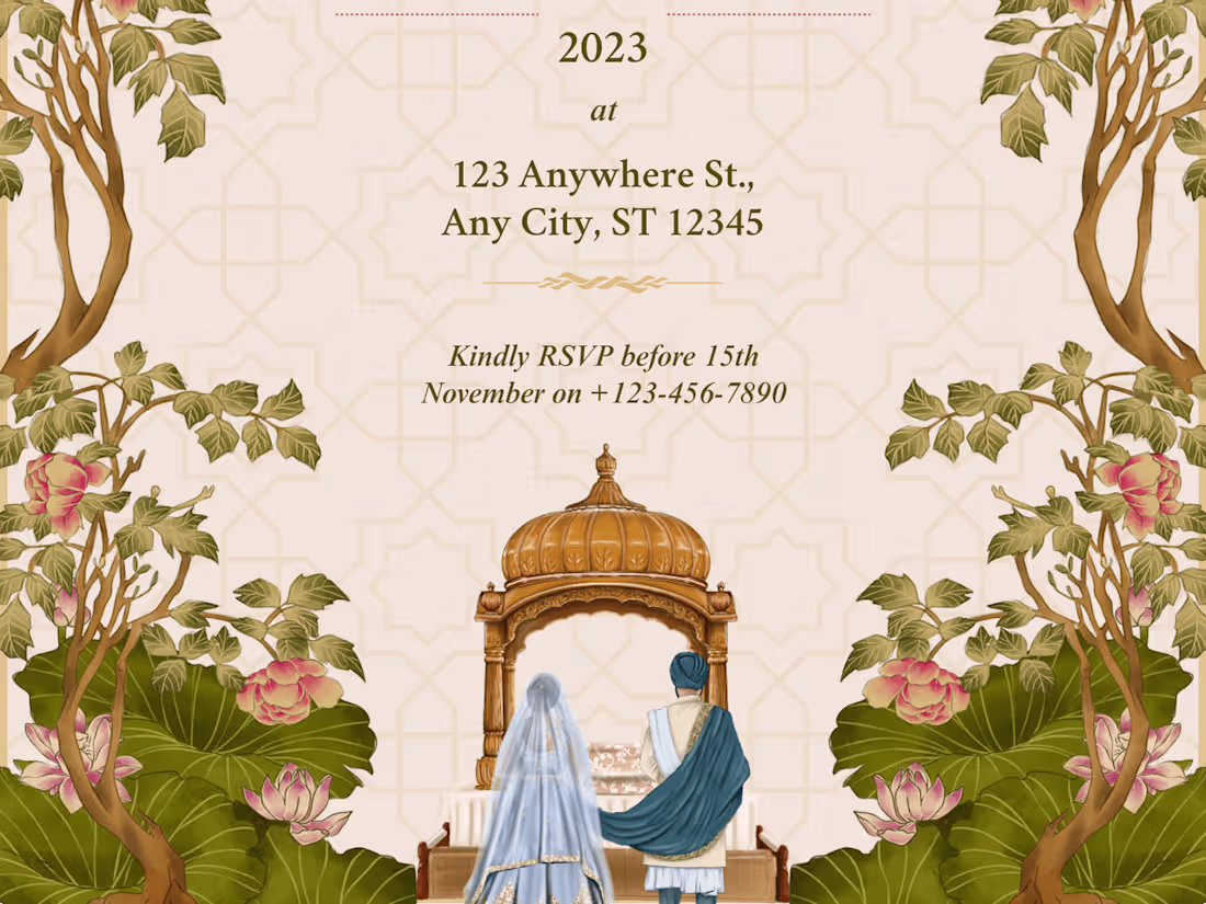 Cover image for Wedding invitation card 