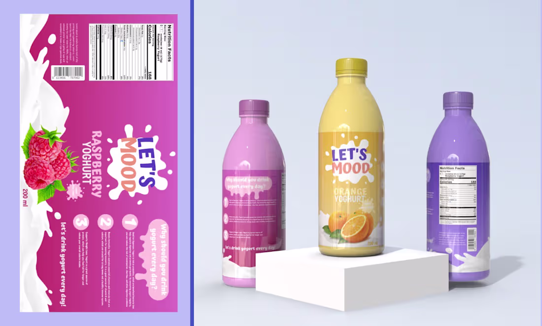 Cover image for Label bottle design