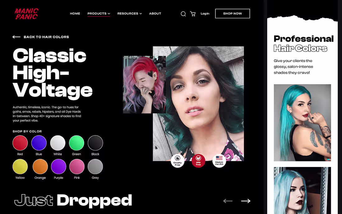 Cover image for Lead UX Designer – Manic Panic Ecommerce