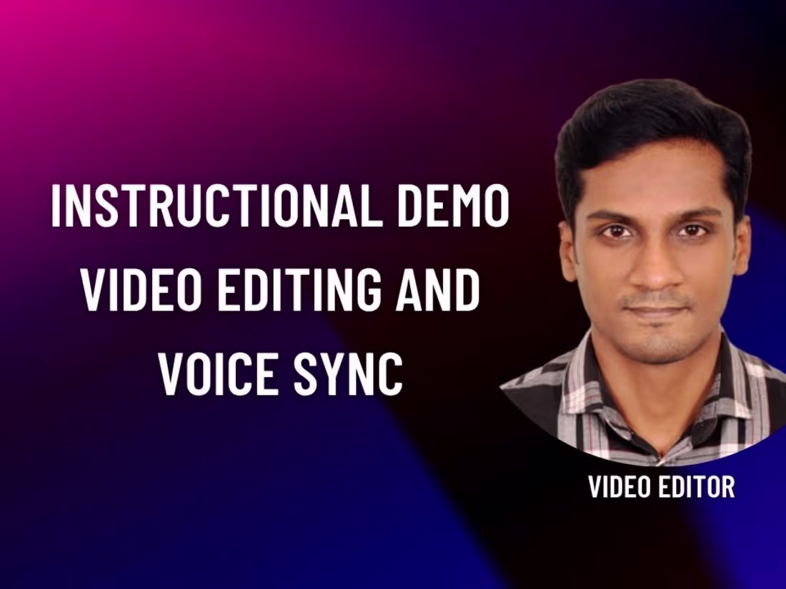 Cover image for Instructional Demo Video Editing and