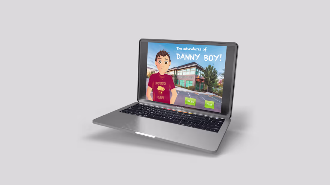 Cover image for The Adventures of Danny Boy Web Game Development