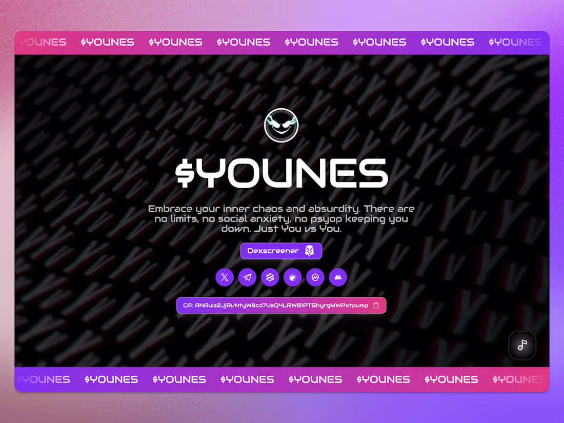 Cover image for Younes (Crypto Coin) - Framer Landing Page Design