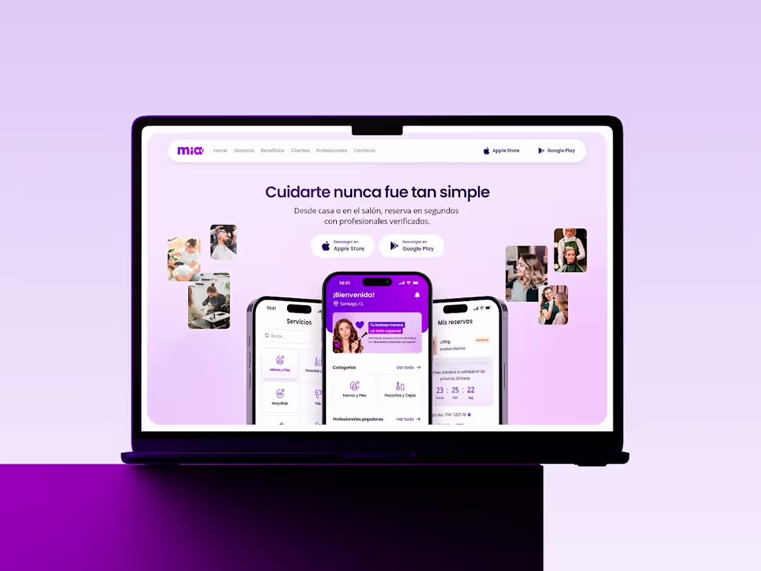Cover image for MIA App — Website Design