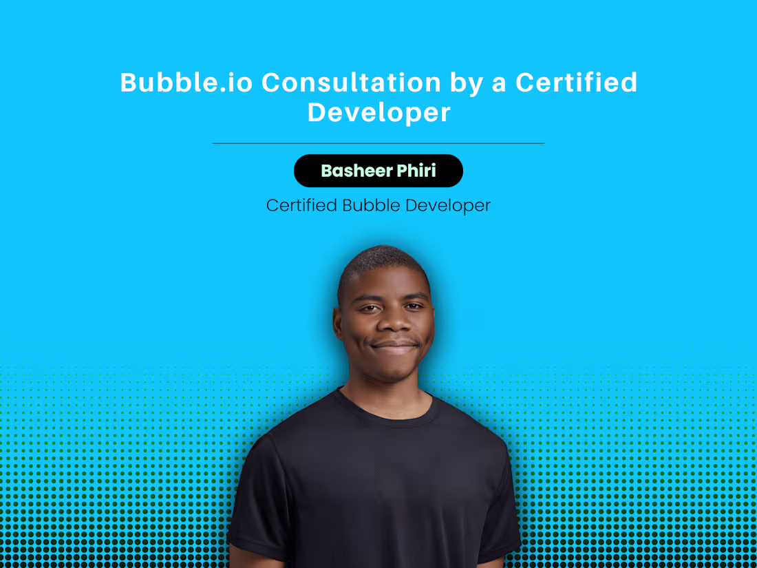 Cover image for Bubble.io Consultation