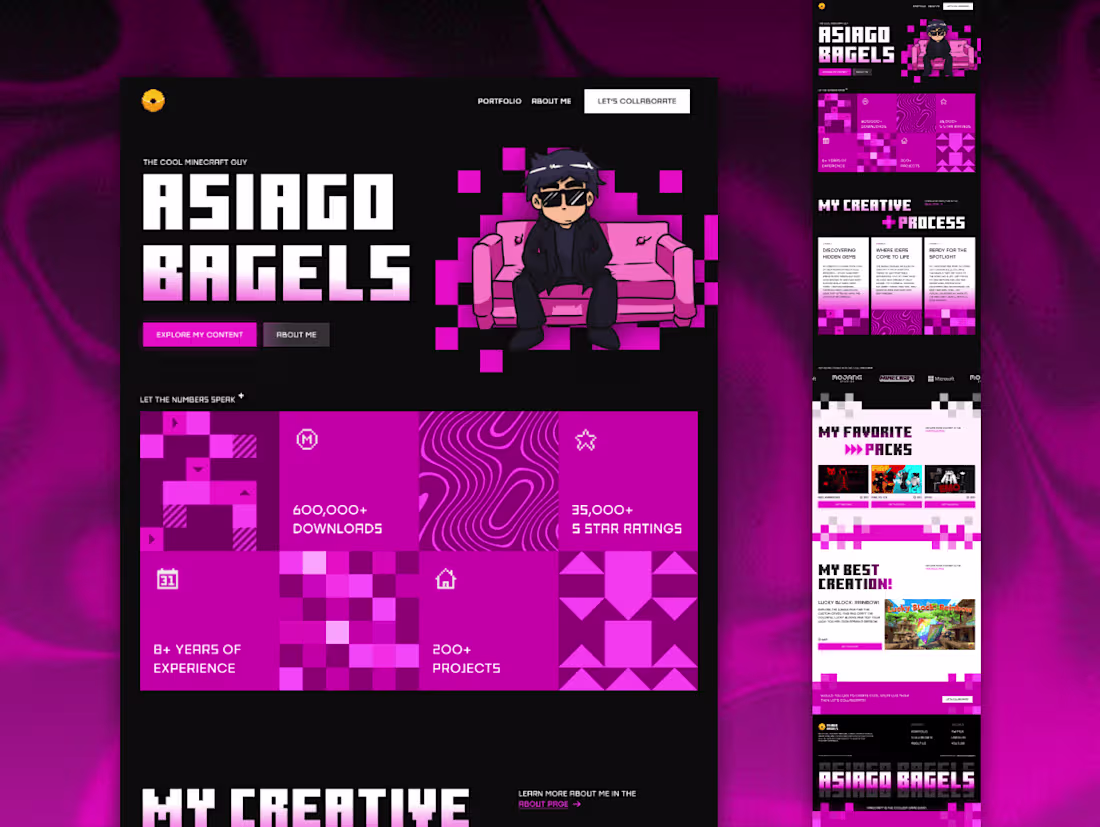 Cover image for Asiago Bagels • Creative Design and Webflow Development