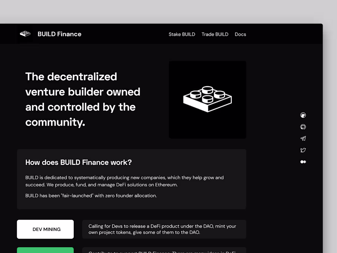 Cover image for BUILD Finance Landing Page