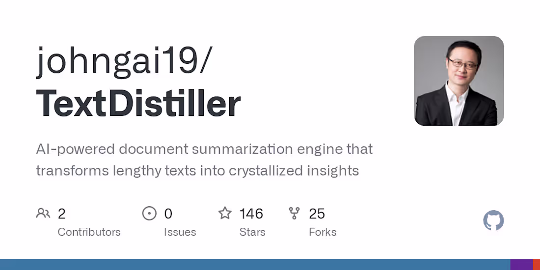 Cover image for TextDistiller: AI-Driven Book Summarization Tool