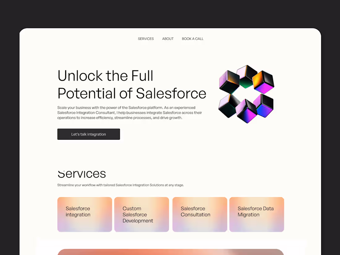 Cover image for Salesforce Consultant Landing Page Design & Build