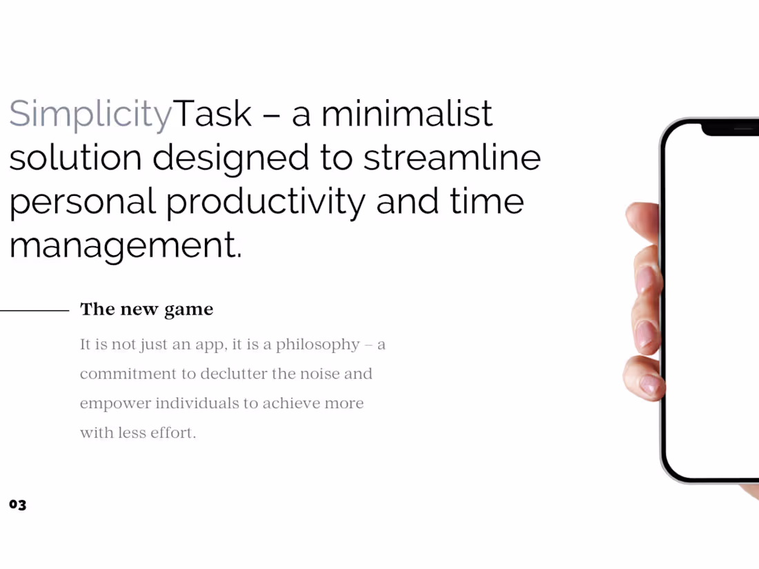 Cover image for Minimalistic Pitch deck