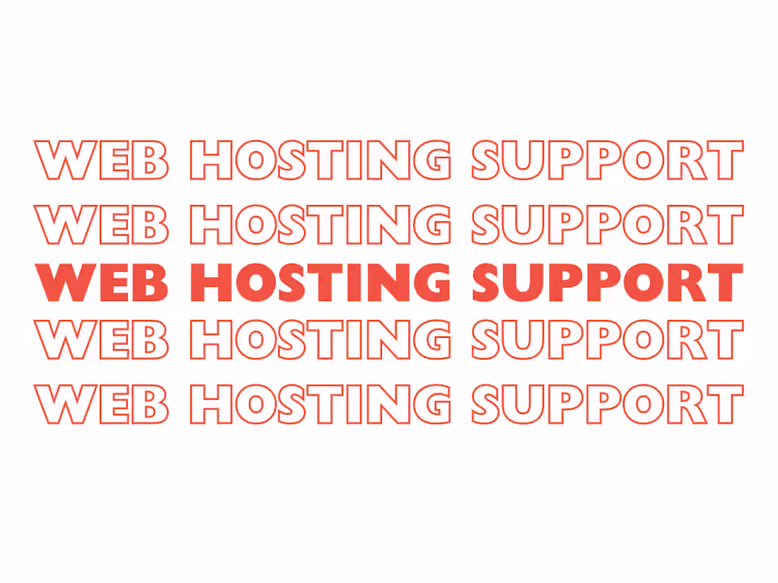 Cover image for Web Hosting Support