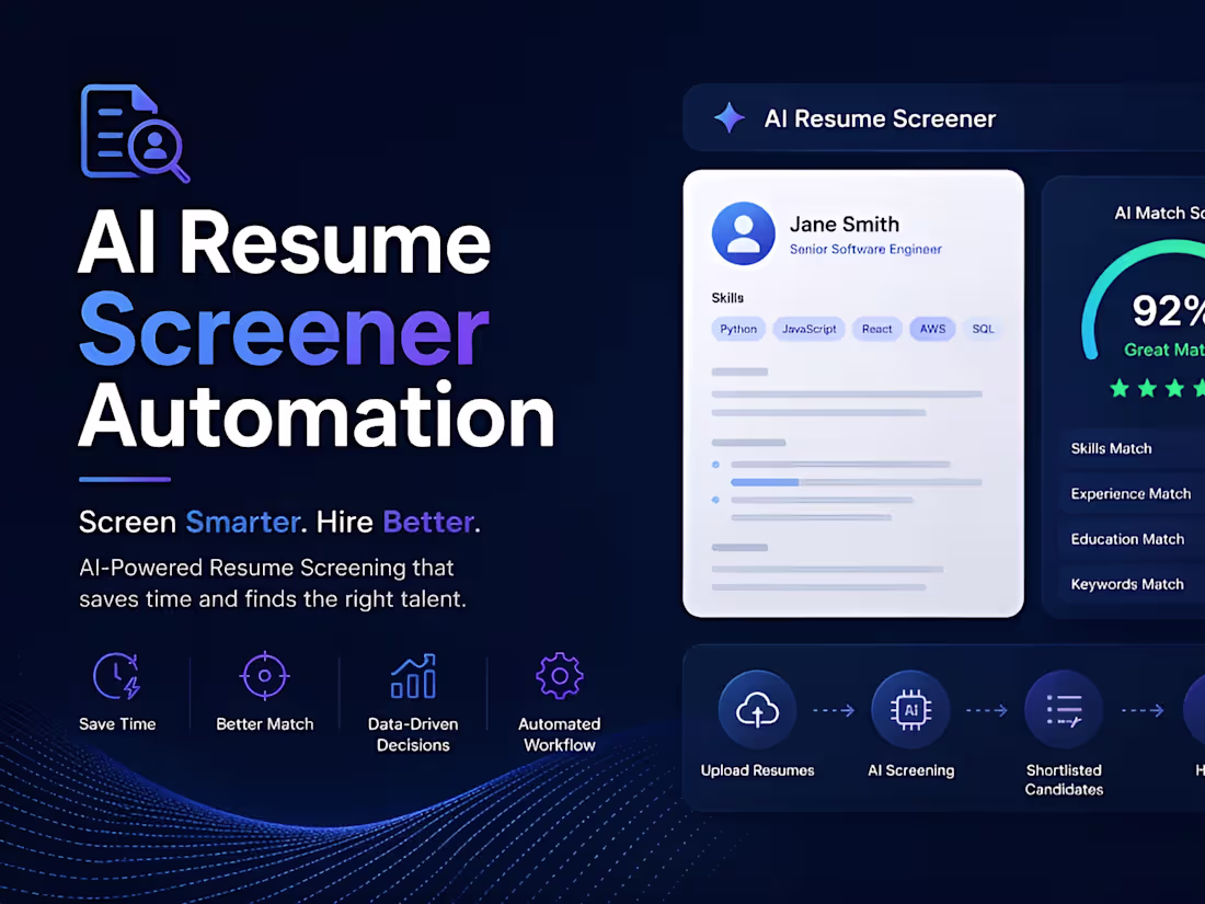 Cover image for AI Resume Processing & Scoring Automation 