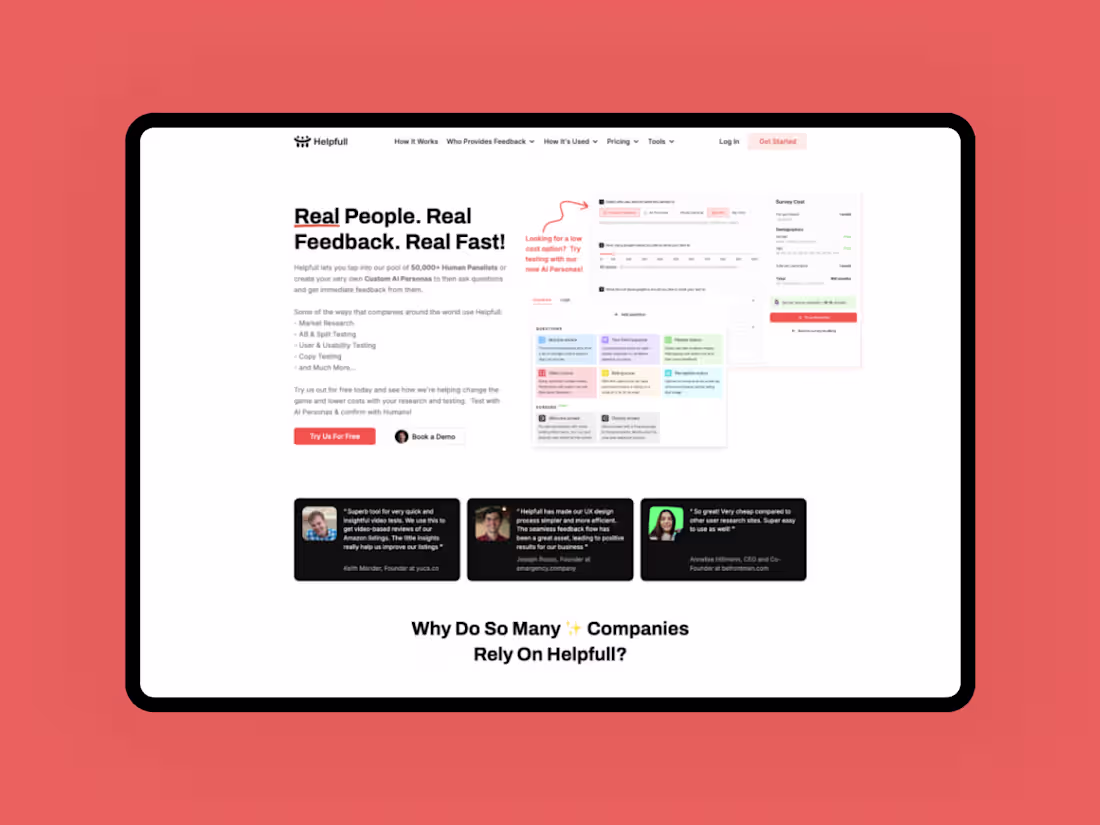 Cover image for Streamlining User Insights: A UX Case Study on Helpfull.com