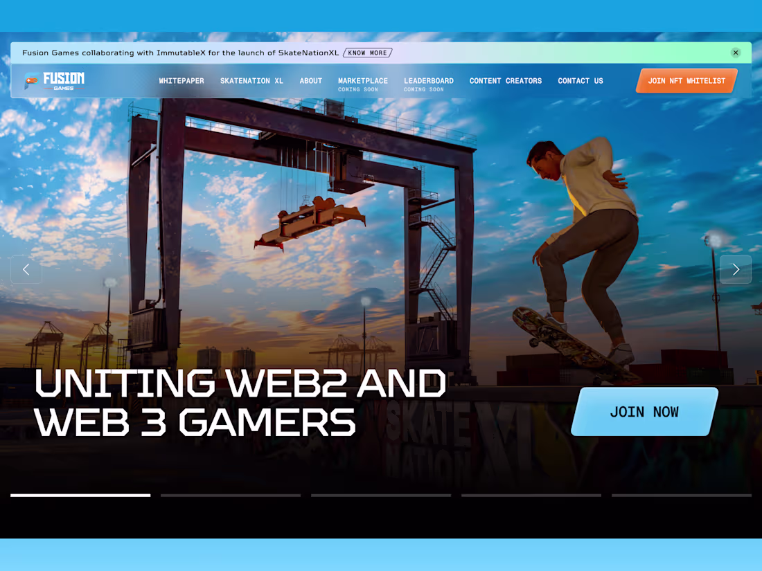 Cover image for Fusion Games - Design & Webflow Dev