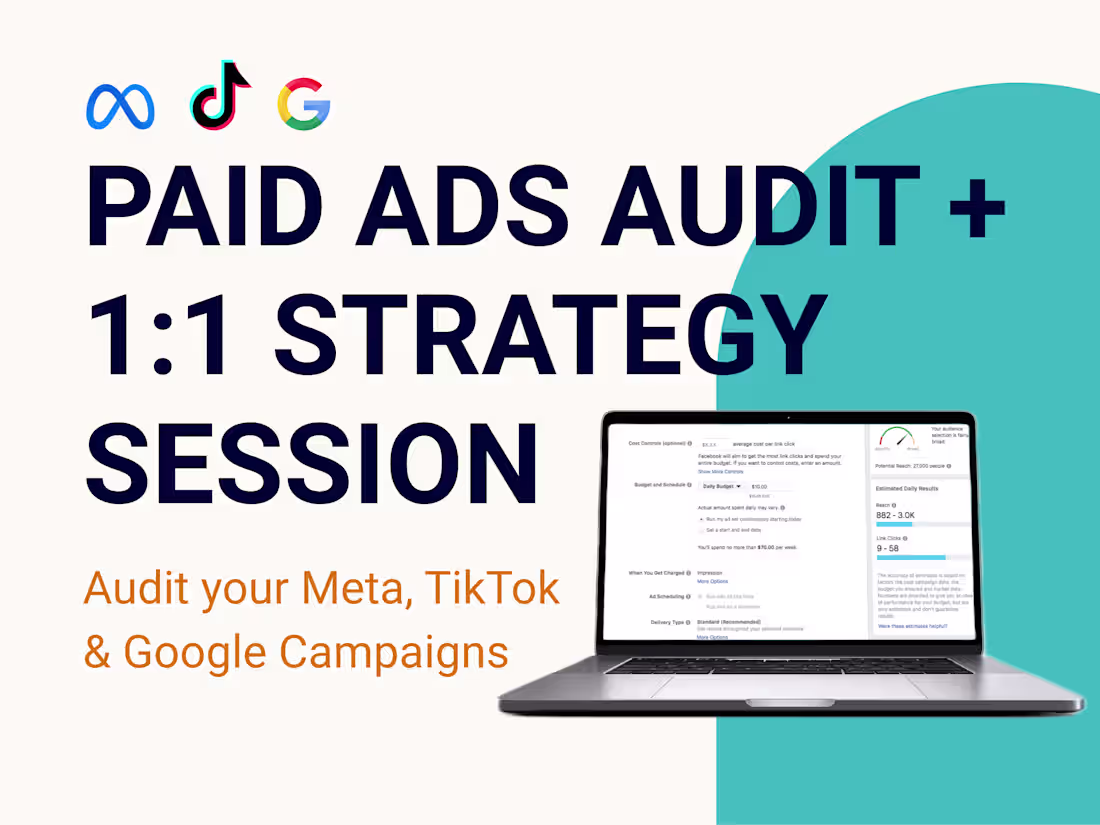Cover image for Paid Ads Audit + 1:1 Strategy Session