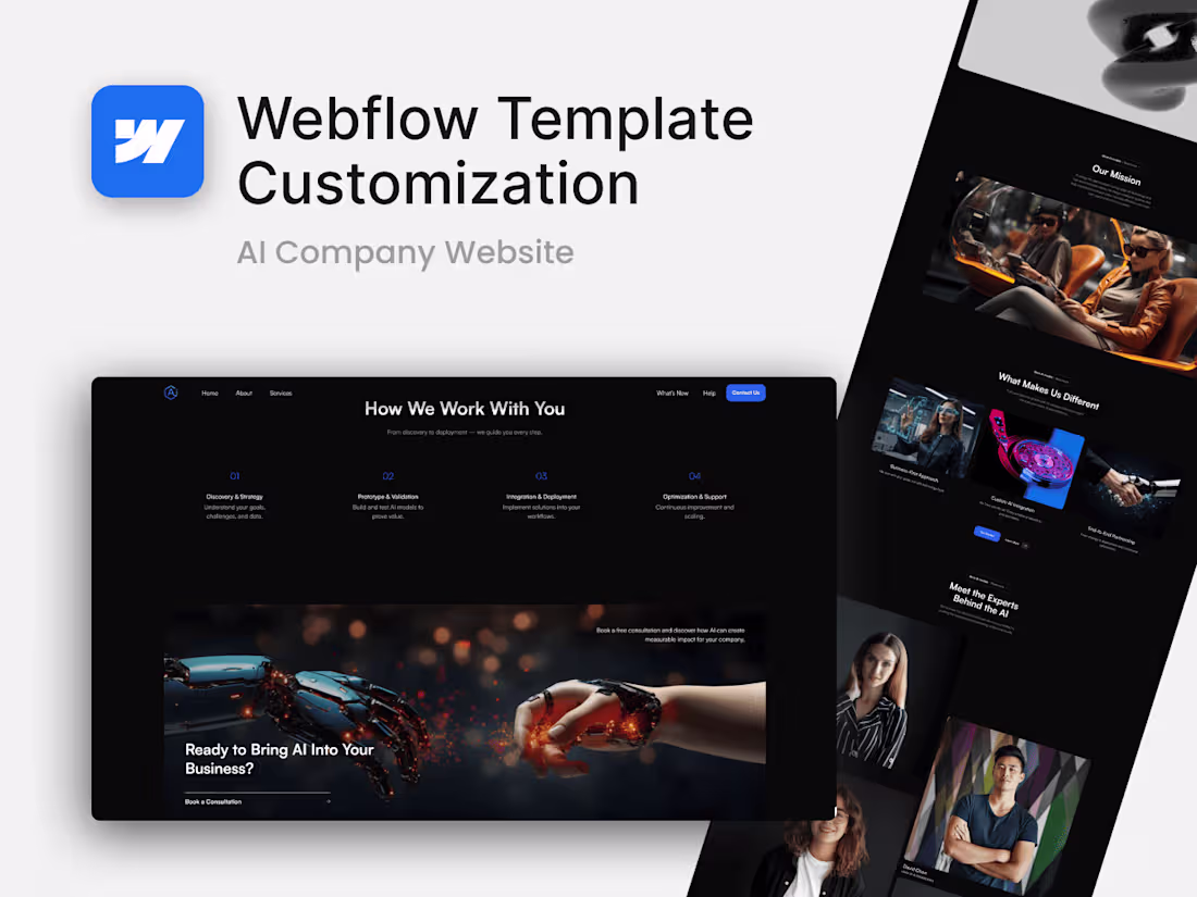 Cover image for AI Integration Company Website Customization