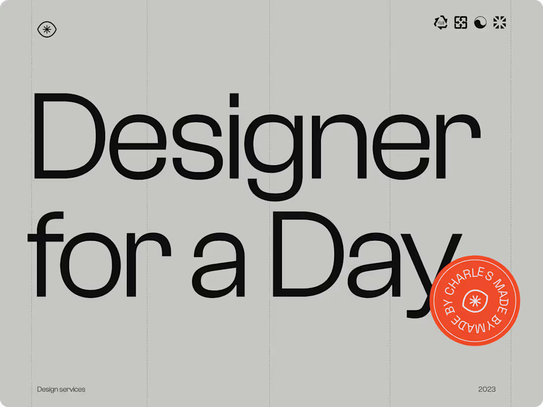 Cover image for Designer for a Day 🎨