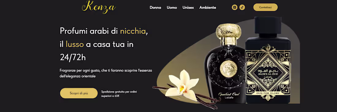 Cover image for Kenza Fragrances - Arabian Perfumery