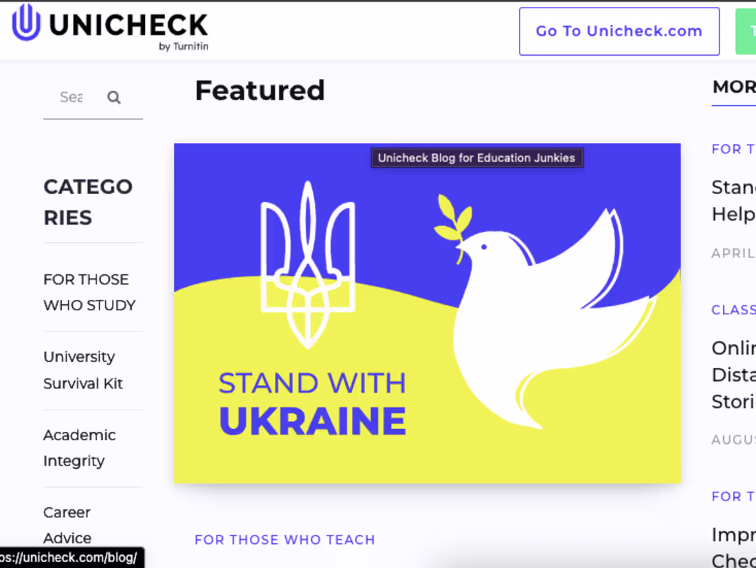 Cover image for EdTech Articles For Unicheck 🇺🇦