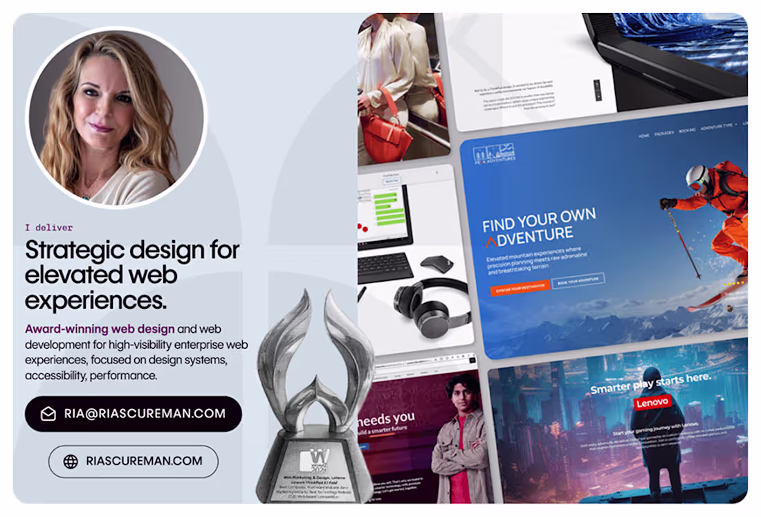 Cover image for Strategic design for elevated web experiences.