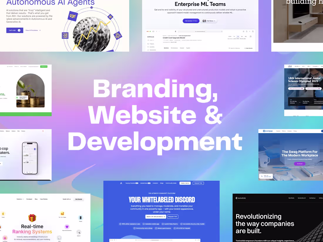Cover image for Brand Design, Web Design, and Webflow Development Services