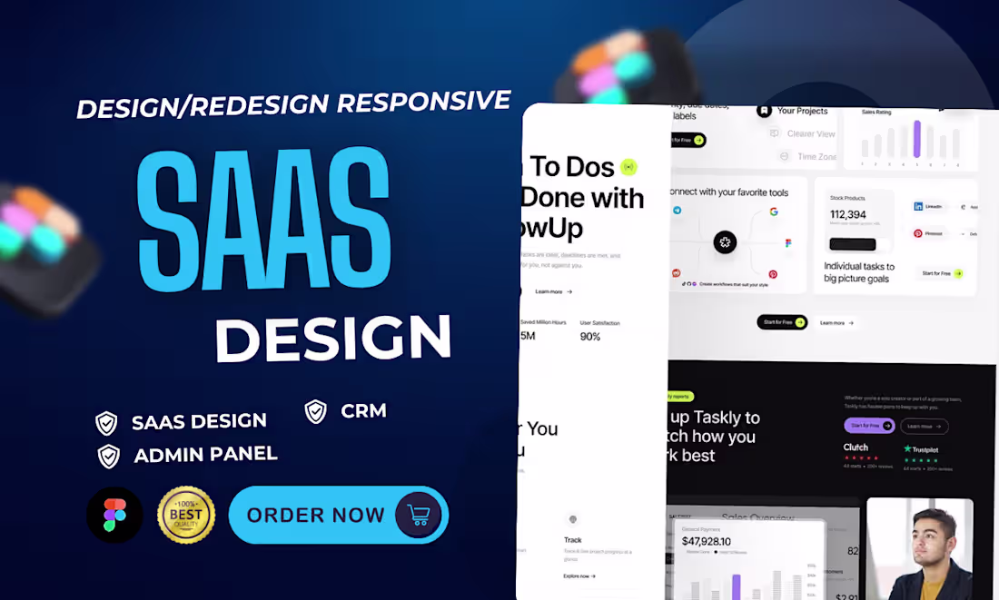 Cover image for  Modern SaaS Dashboard UI/UX Design (Web & Mobile)