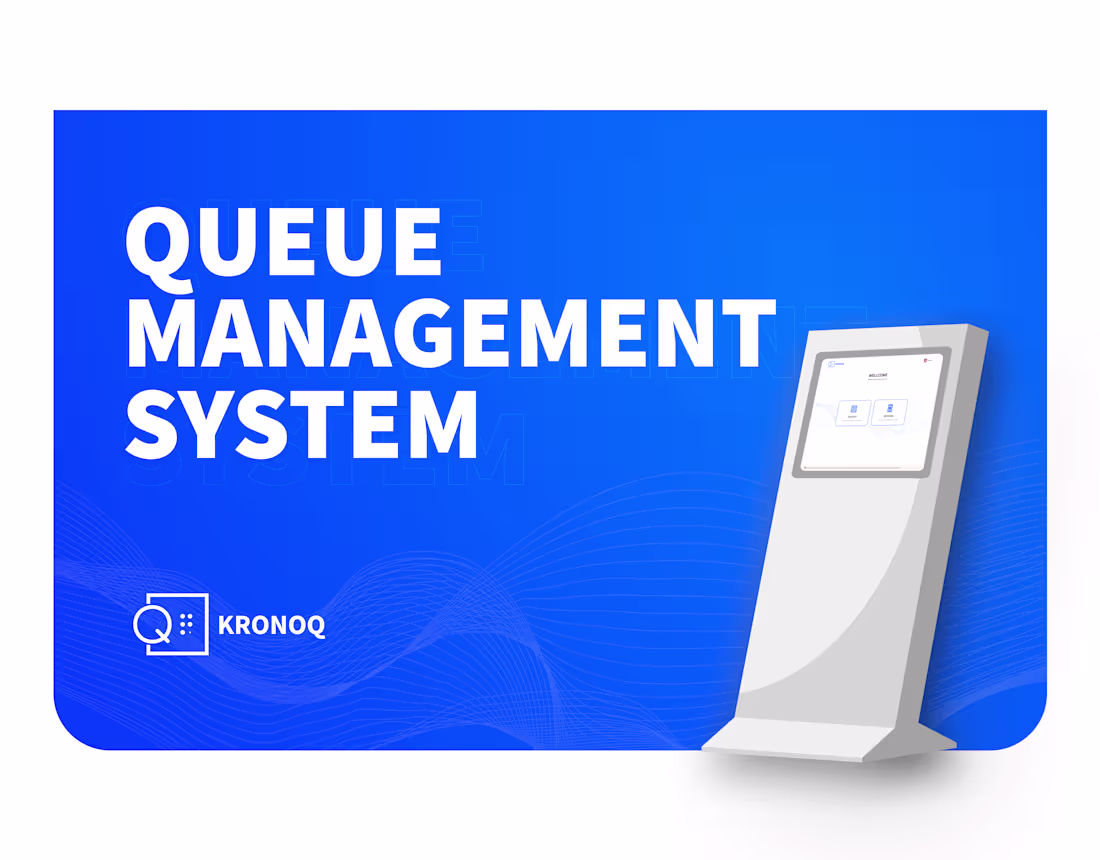 Cover image for KRONOQ – Modern SaaS Queue Management System