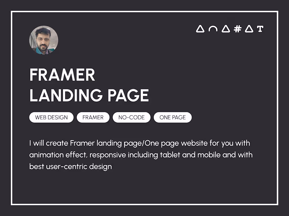 Cover image for Framer: Landing Page Design & Development