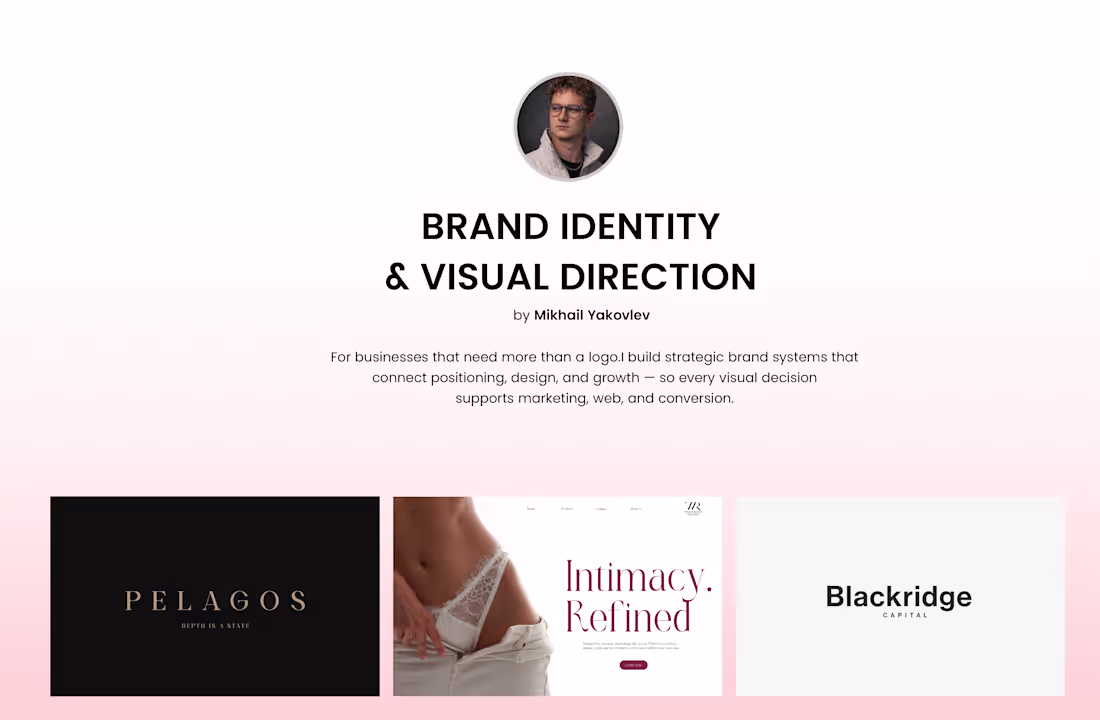 Cover image for Strategic Brand Identity & Full Visual System