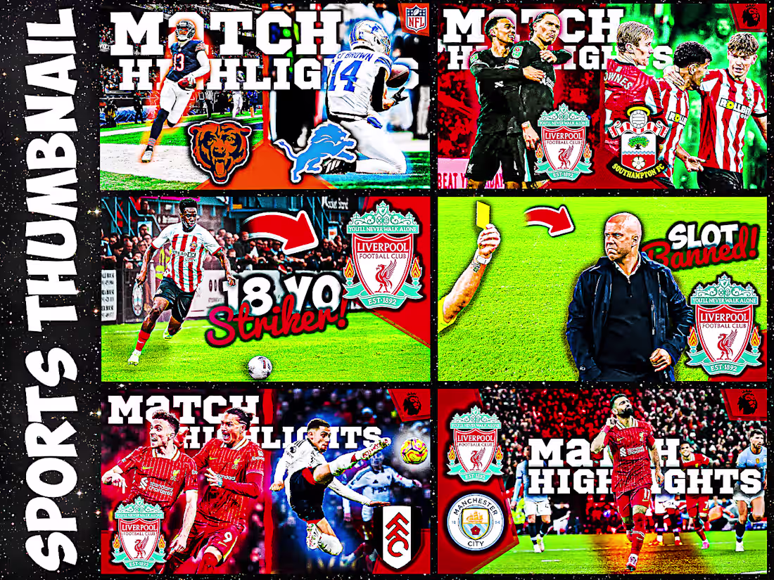 Cover image for Sport YouTube Thumbnail Design