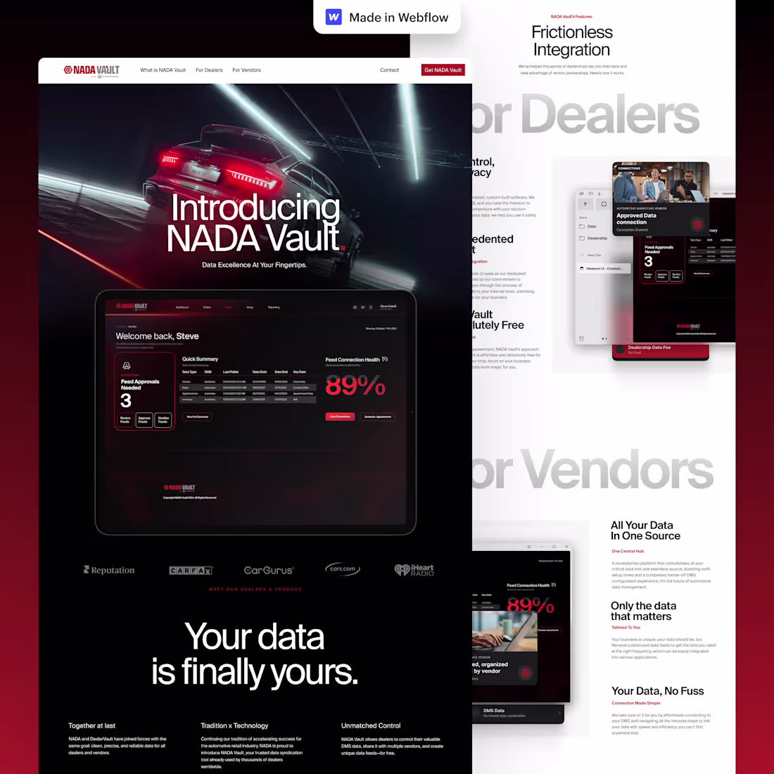 Cover image for Nada Valult - Figma to Webflow
