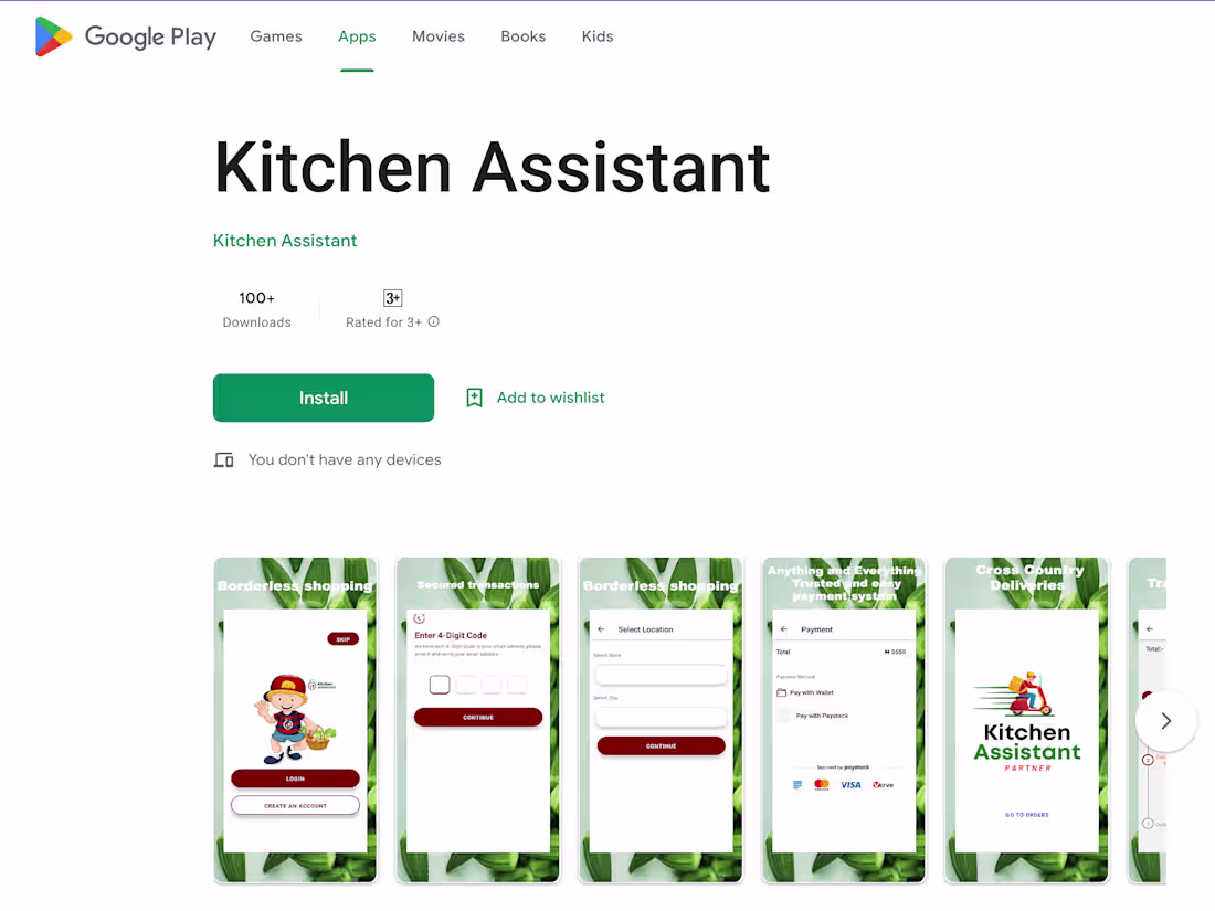Cover image for Kitchen Assistant Mobile Application