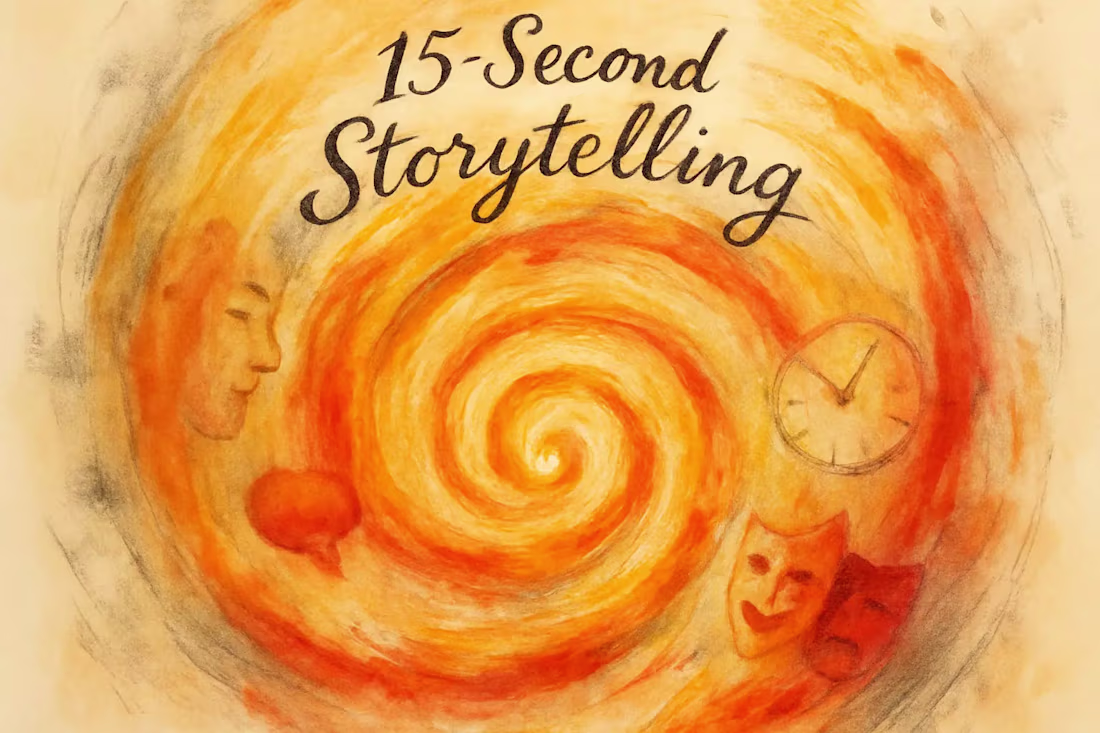 Cover image for 15-Second Storytelling: A Guide to Captivating Your Audience in a Flash