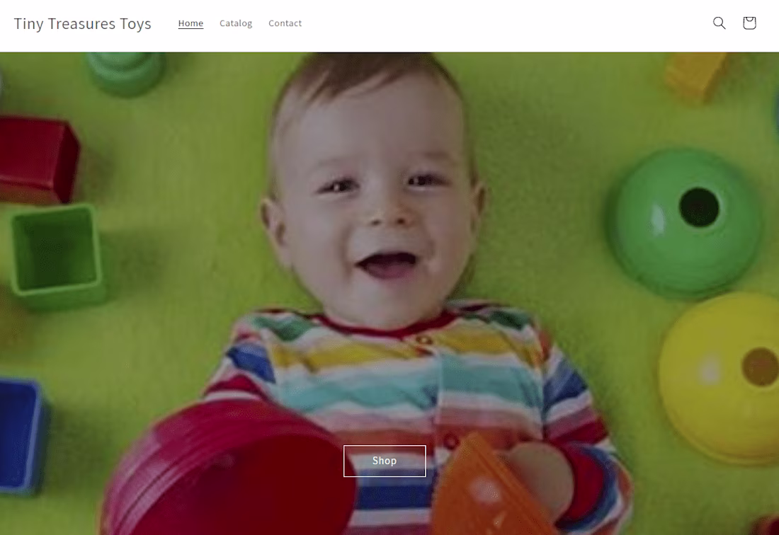 Cover image for Web Design-Tiny Treasures Toys