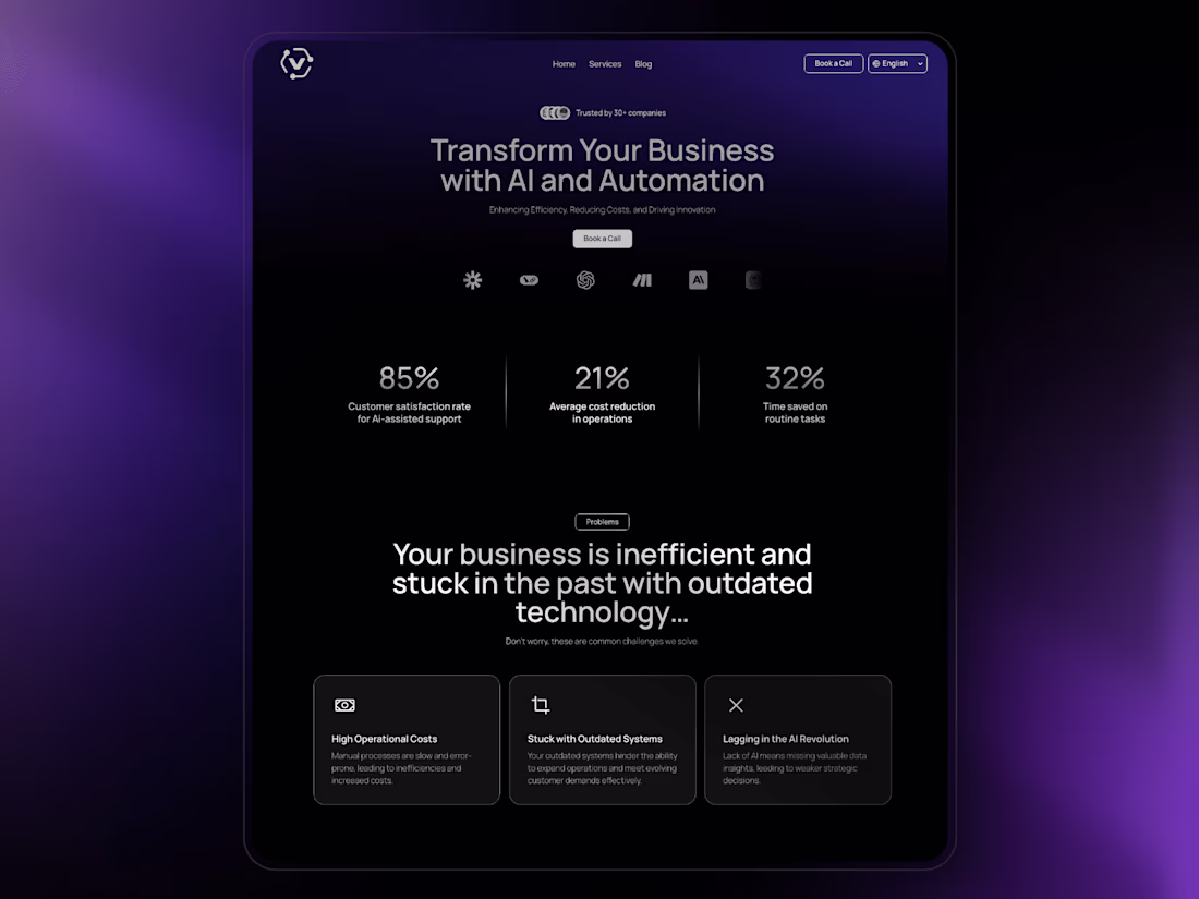 Cover image for Vepando AI - Agency Website ✨