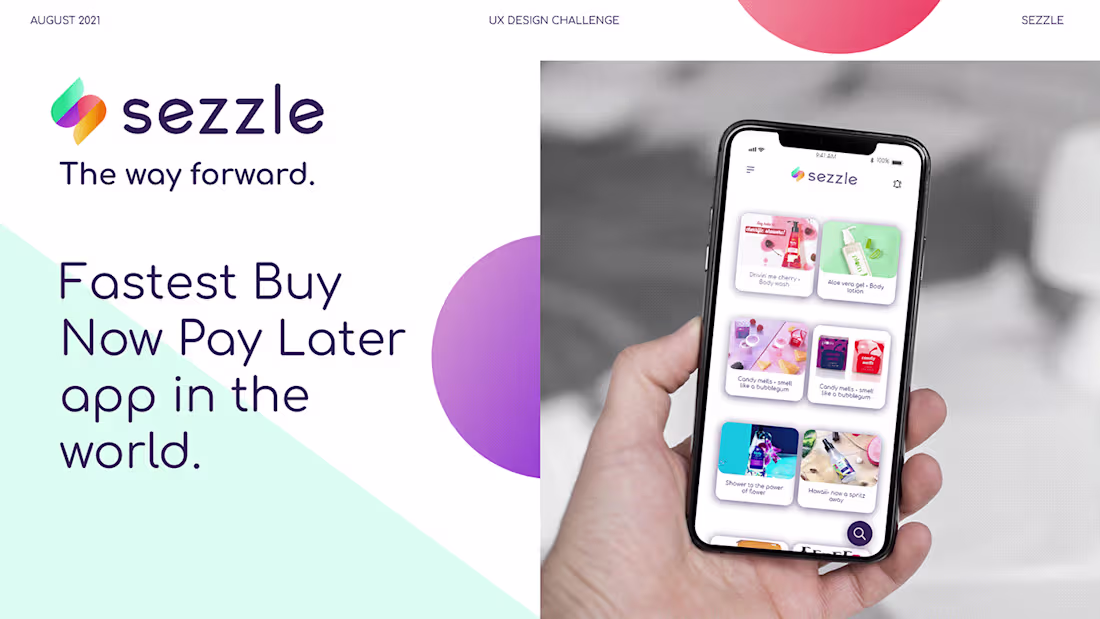 Cover image for Design Challenge- Sezzle :: Behance