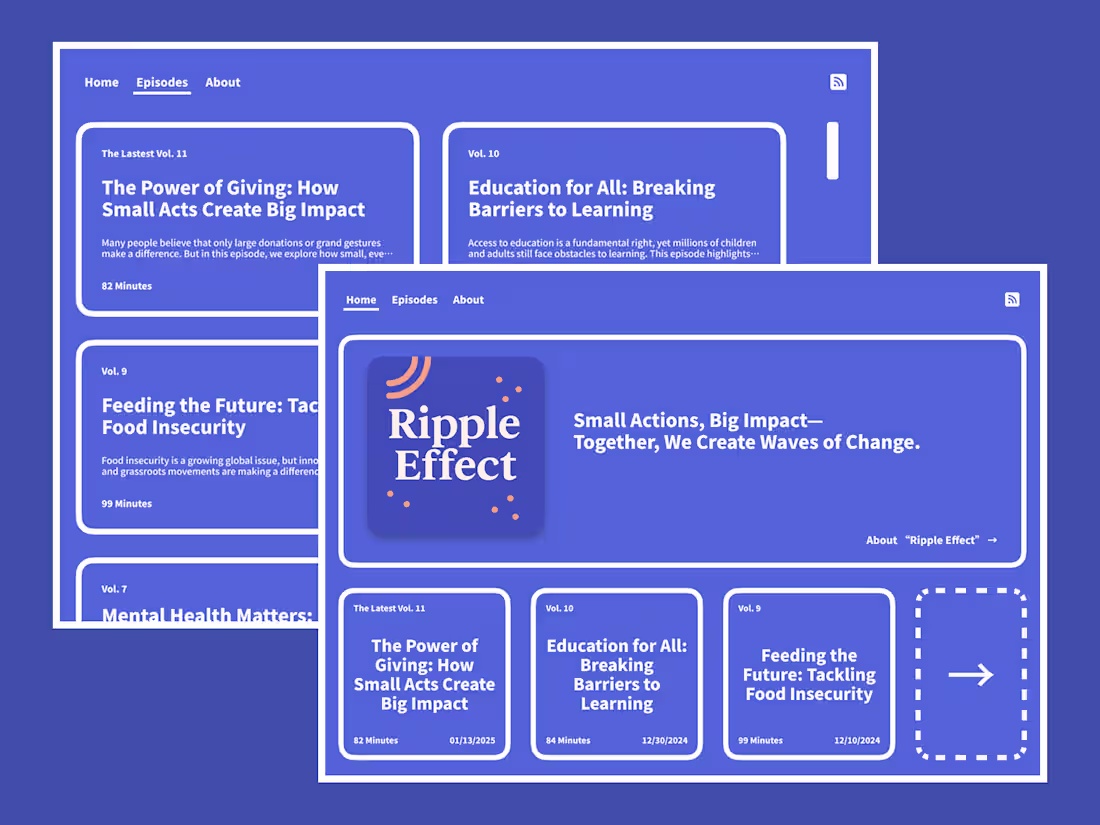 Cover image for Website for a podcast