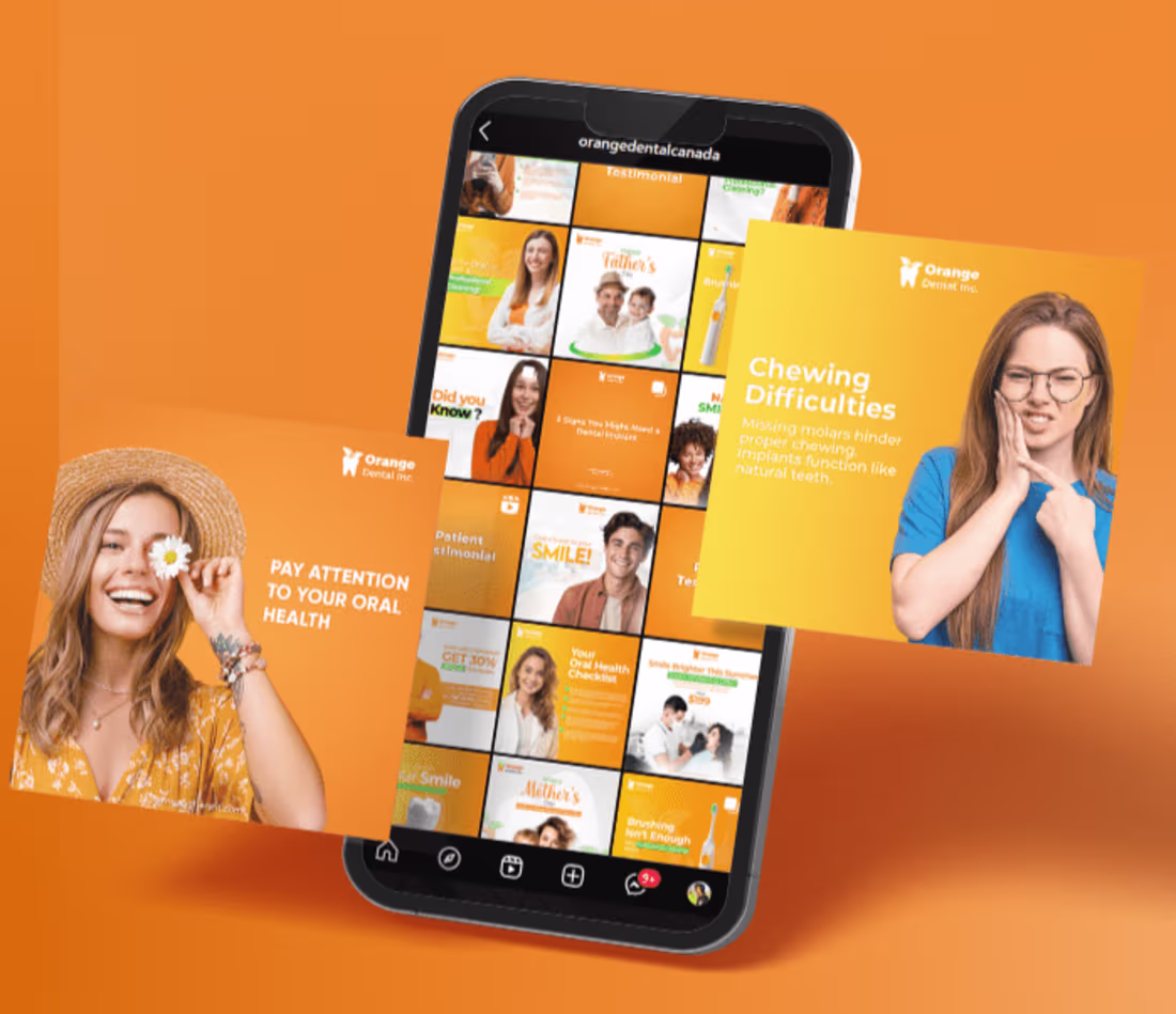 Cover image for Social Media Manager at Orange Dental Inc