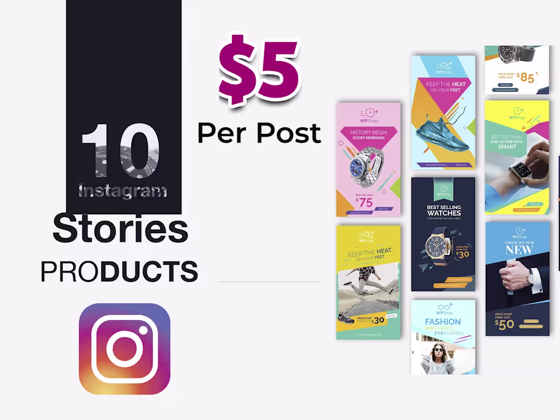 Cover image for I will create professional Instagram stories, reels or creative…