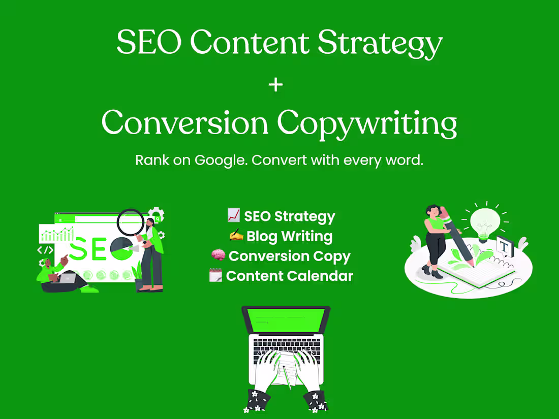 Cover image for SEO Content Strategist & Conversion Copywriter for Brands