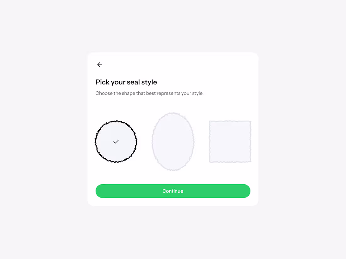 Cover image for Customizing your seal...