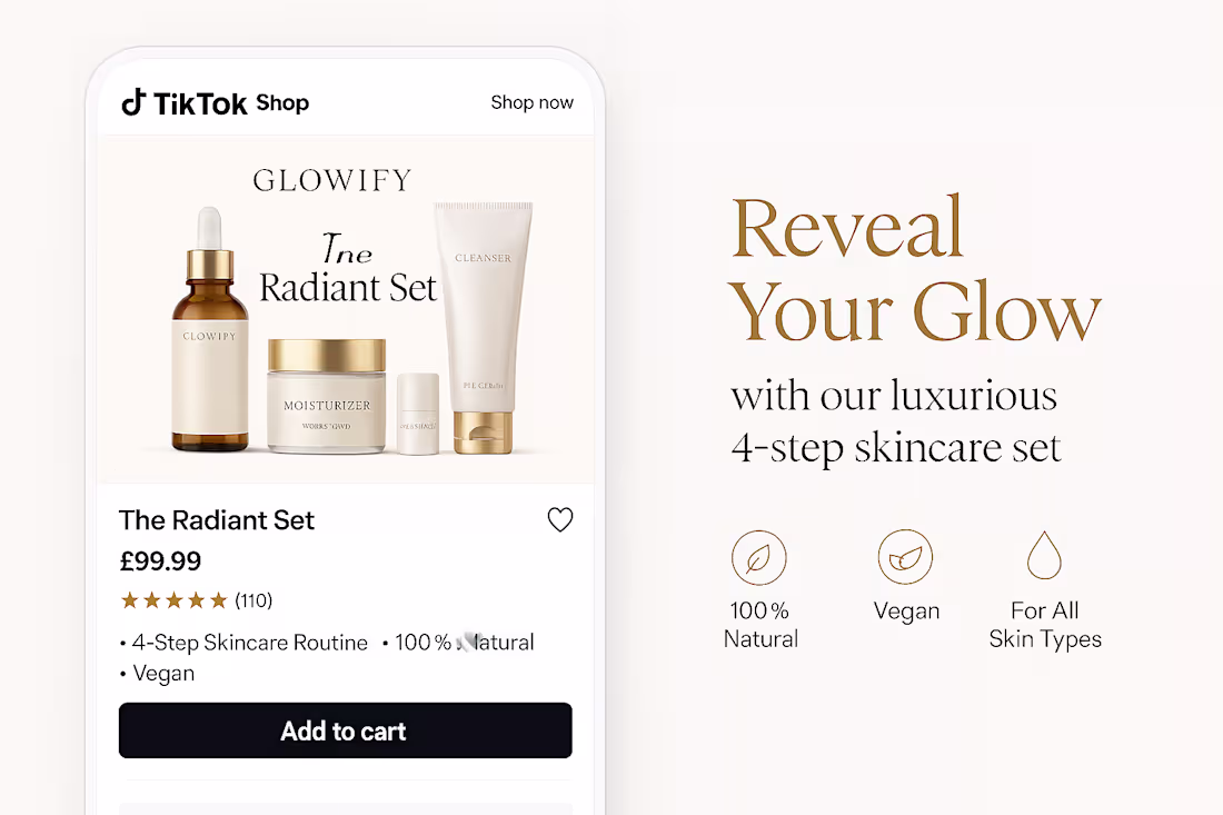 Cover image for TikTok Shop Launch — Glowify Skincare 🎯A sample TikTok Shop...