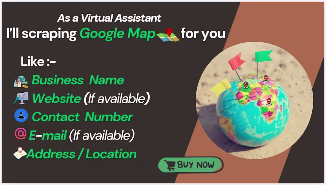 Cover image for will do google map scraping, lead generation