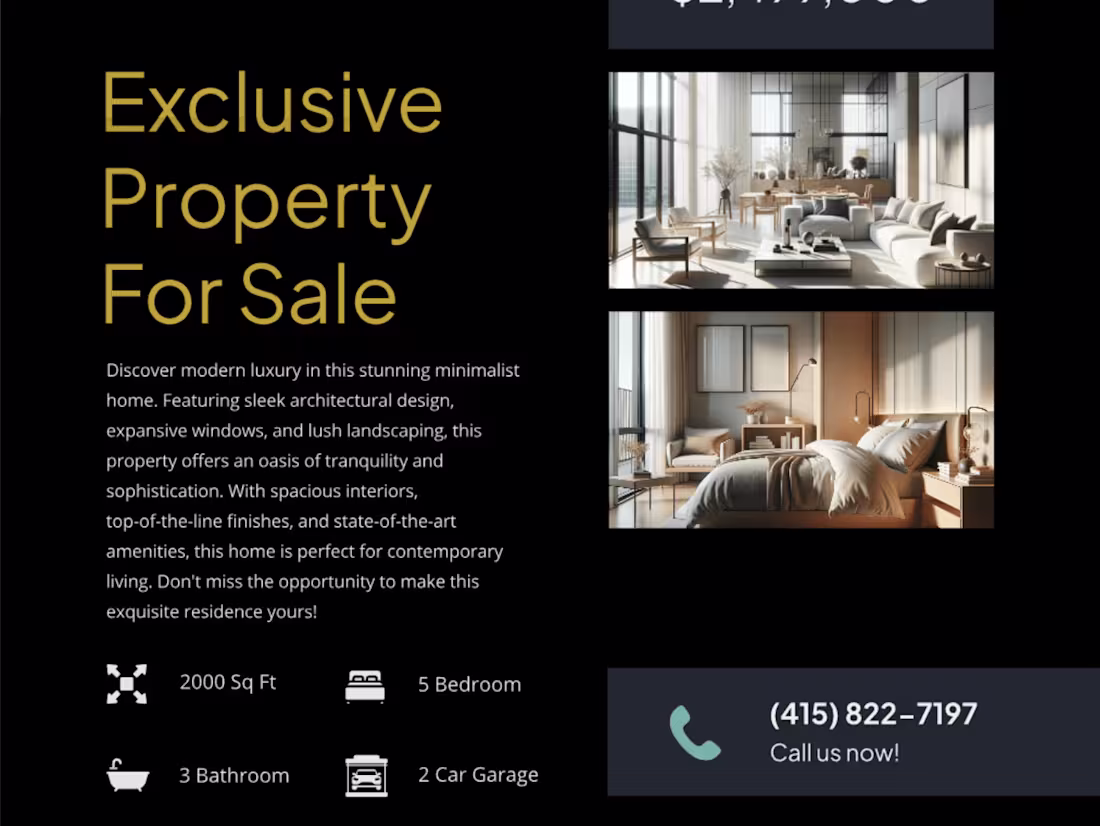 Cover image for Modern Luxury Real Estate Ad Design